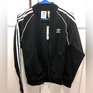 Adidas Originals Superstar Track Jacket Men’s Small Black and White Stripes NWT